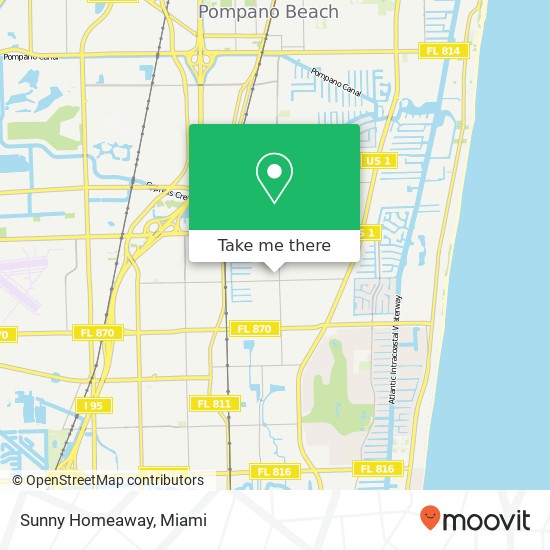 Mapa de Sunny Homeaway