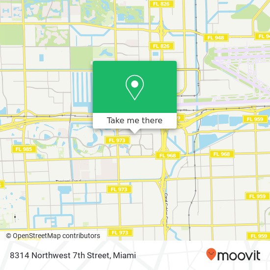 8314 Northwest 7th Street map