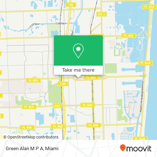 Green Alan M P A map
