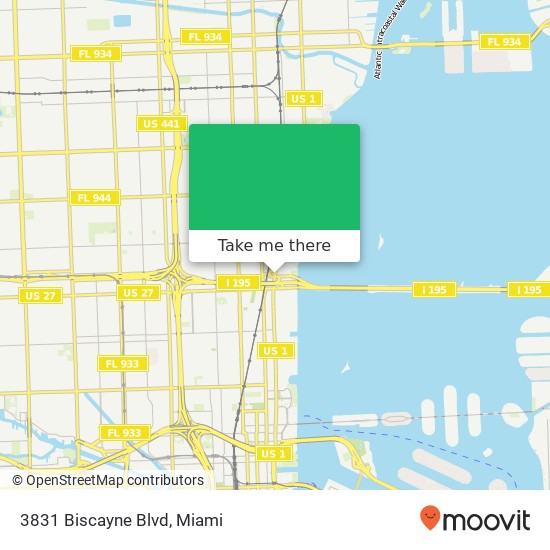 3831 Biscayne Blvd map