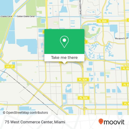 Mapa de 75 West Commerce Center