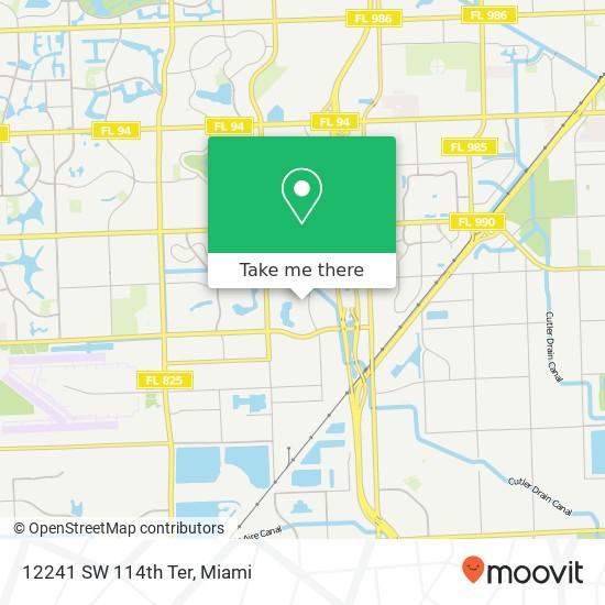 Mapa de 12241 SW 114th Ter