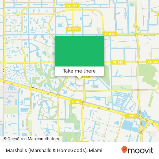 Mapa de Marshalls (Marshalls & HomeGoods)