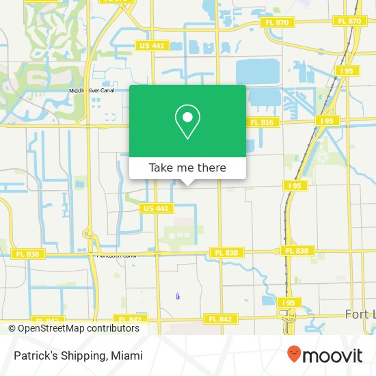 Patrick's Shipping map