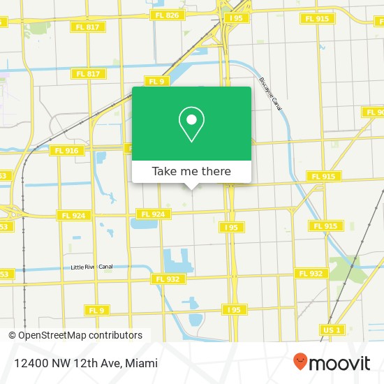 12400 NW 12th Ave map