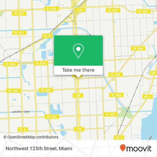 Northwest 125th Street map