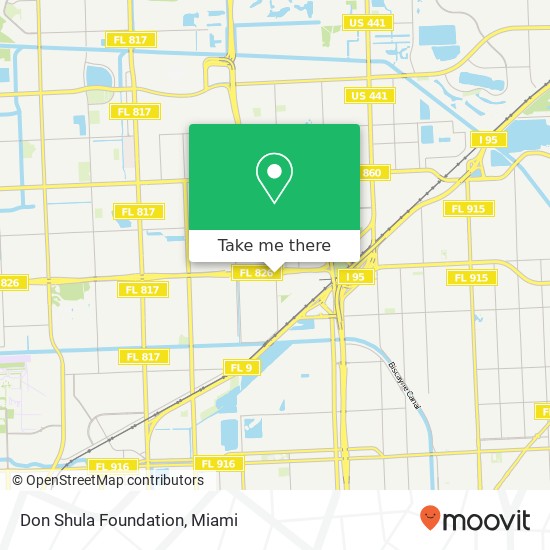 Mapa de Don Shula Foundation