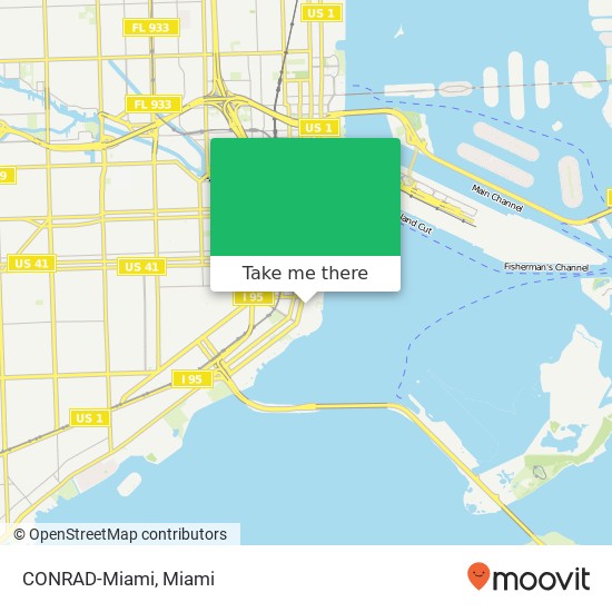 Mapa de CONRAD-Miami