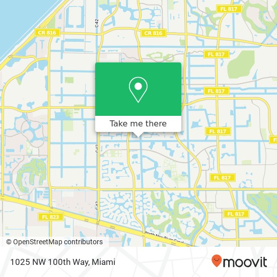 1025 NW 100th Way map