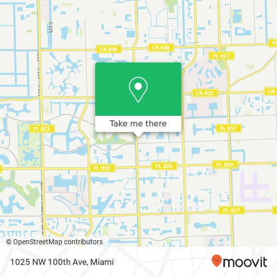 Mapa de 1025 NW 100th Ave