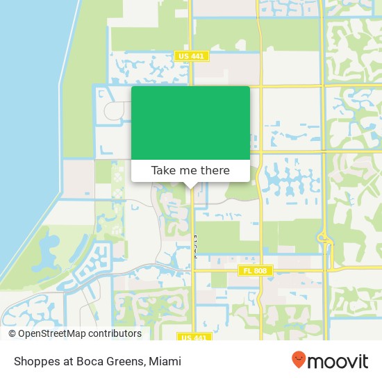 Mapa de Shoppes at Boca Greens