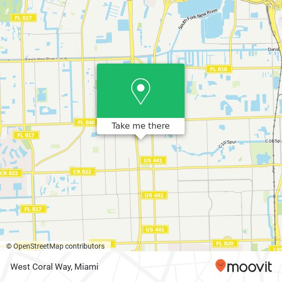 West Coral Way map