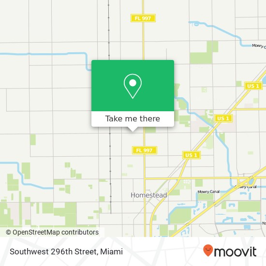 Southwest 296th Street map