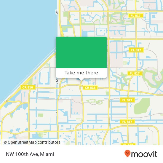 NW 100th Ave map