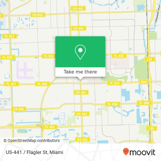 Mapa de US-441 / Flagler St