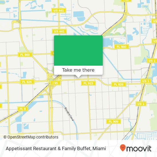 Mapa de Appetissant Restaurant & Family Buffet