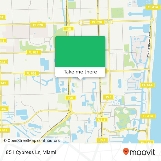 851 Cypress Ln map