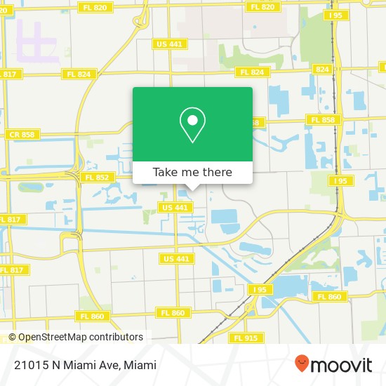 Mapa de 21015 N Miami Ave
