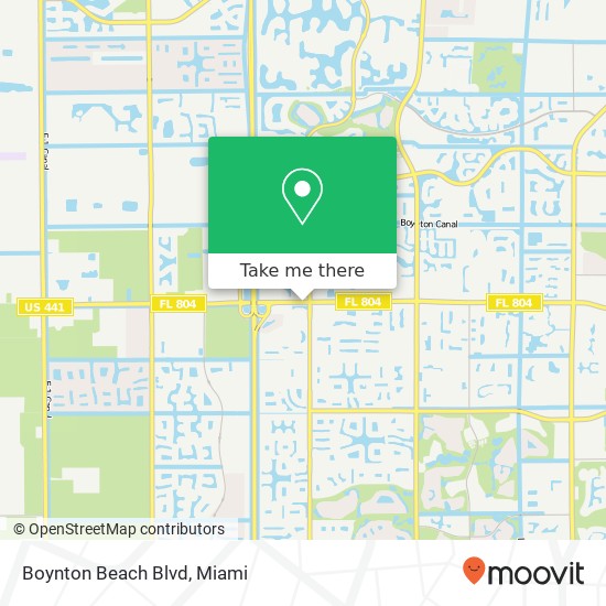 Mapa de Boynton Beach Blvd