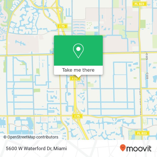 Mapa de 5600 W Waterford Dr