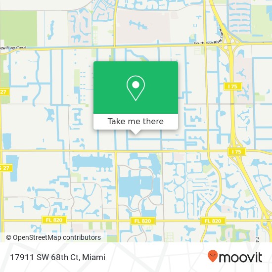 17911 SW 68th Ct map