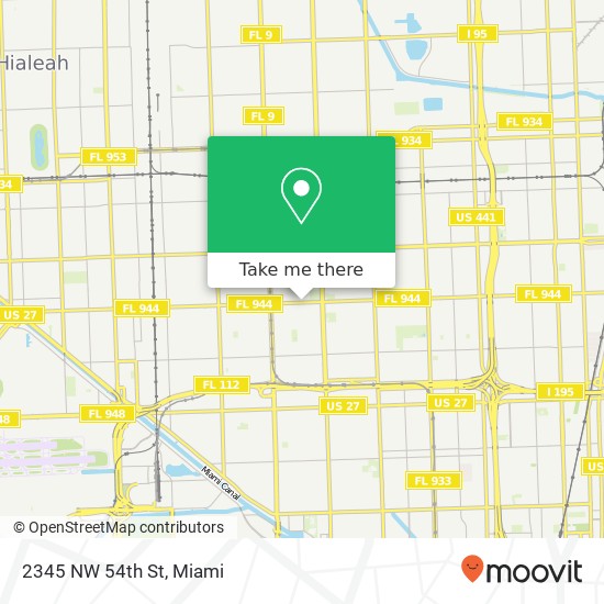 2345 NW 54th St map