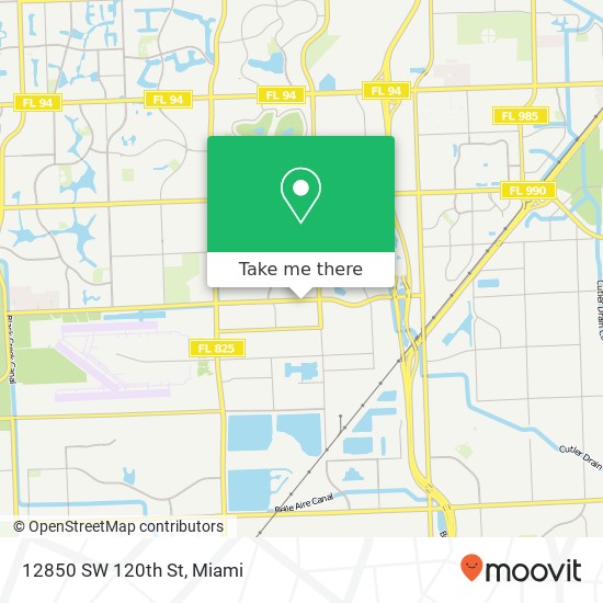 12850 SW 120th St map