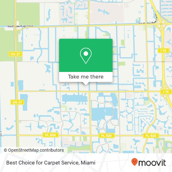 Mapa de Best Choice for Carpet Service