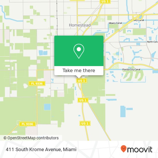 411 South Krome Avenue map