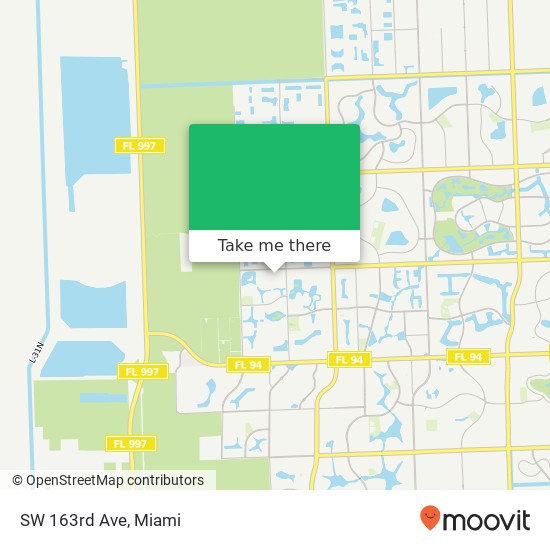 SW 163rd Ave map