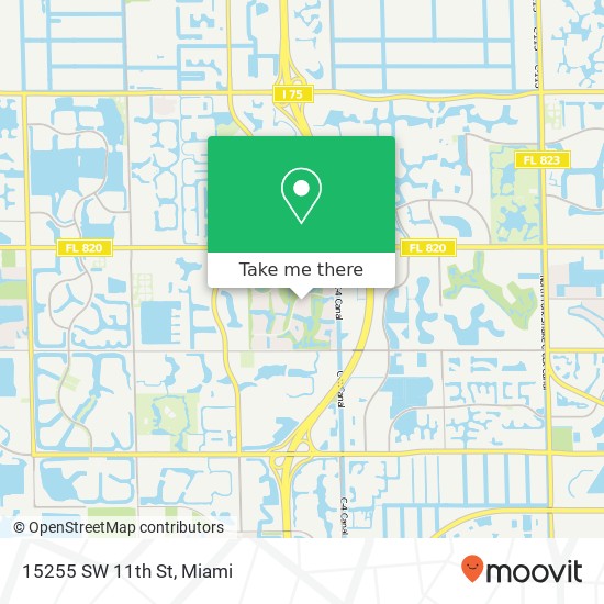 15255 SW 11th St map