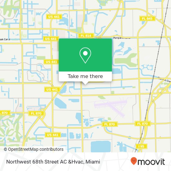 Mapa de Northwest 68th Street AC &Hvac