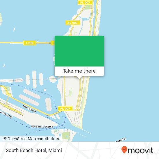 Mapa de South Beach Hotel