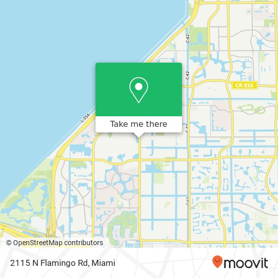2115 N Flamingo Rd map