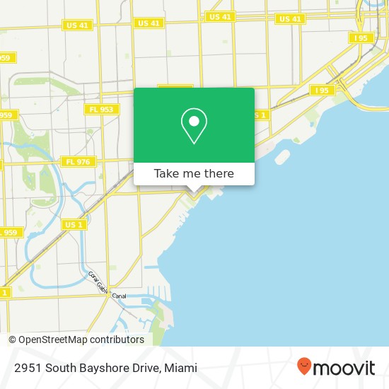 2951 South Bayshore Drive map