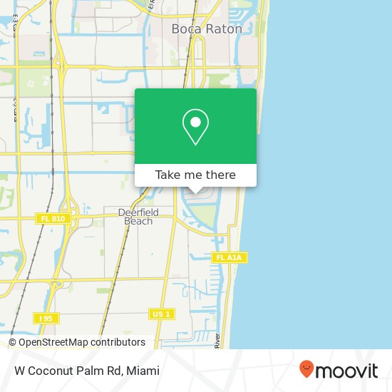 W Coconut Palm Rd map