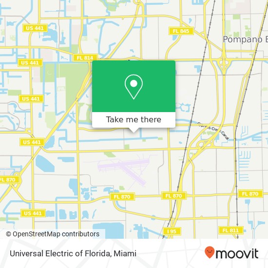 Mapa de Universal Electric of Florida