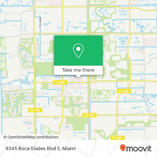 Mapa de 8345 Boca Glades Blvd E