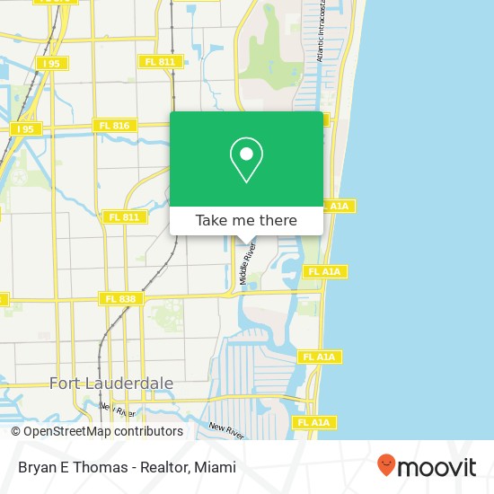 Bryan E Thomas - Realtor map