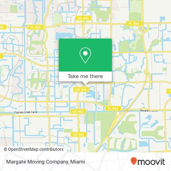 Margate Moving Company map