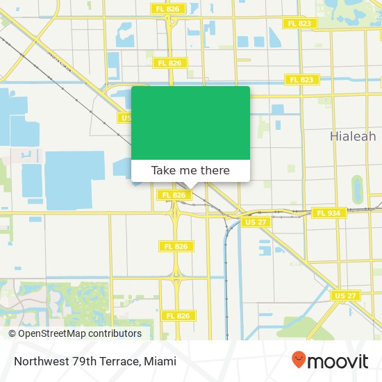 Northwest 79th Terrace map