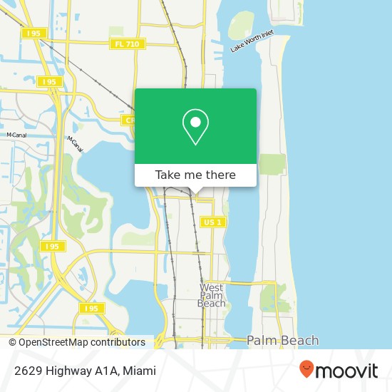 2629 Highway A1A map