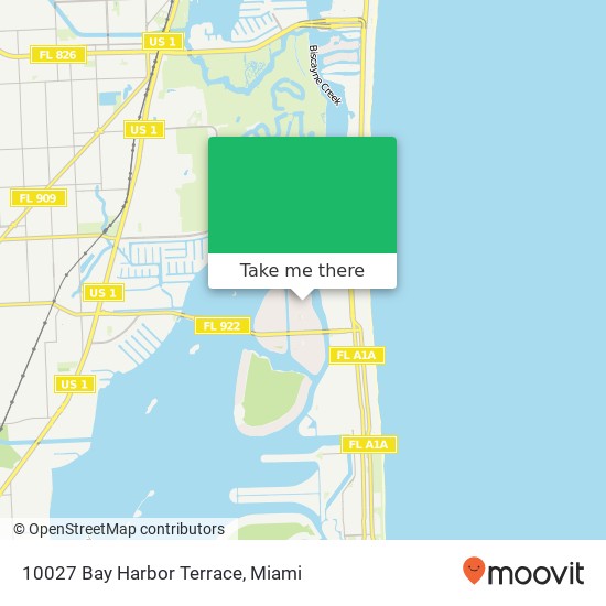10027 Bay Harbor Terrace map