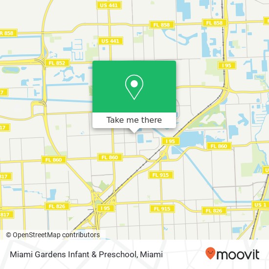 Mapa de Miami Gardens Infant & Preschool
