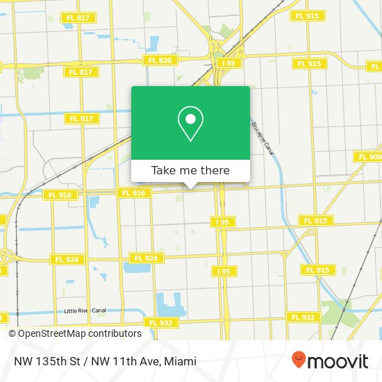 NW 135th St / NW 11th Ave map