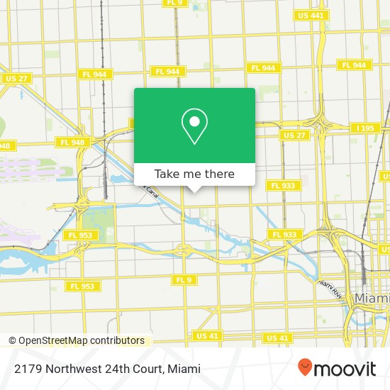 2179 Northwest 24th Court map