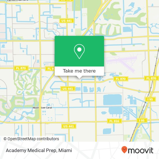 Mapa de Academy Medical Prep