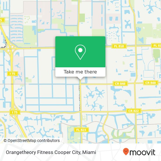 Mapa de Orangetheory Fitness Cooper City