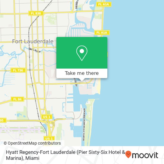 Mapa de Hyatt Regency-Fort Lauderdale (Pier Sixty-Six Hotel & Marina)