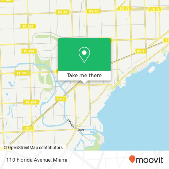 110 Florida Avenue map
